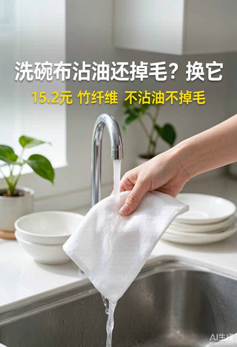 竹纤维洗碗布